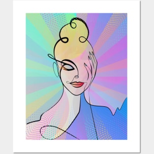 Pop Art - Colorful Woman Portrait Posters and Art